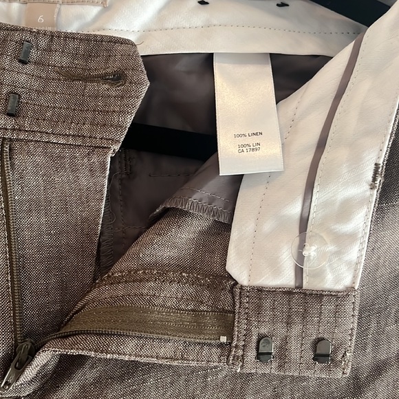 BANANA REPUBLIC MARTIN FIT LINEN PANTS - Picture 4 of 6